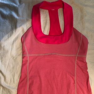 Lululemon halter tank Pink stripped